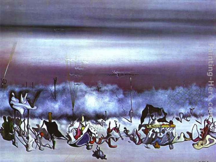 The Ribbon of Extremes painting - Yves Tanguy The Ribbon of Extremes art painting